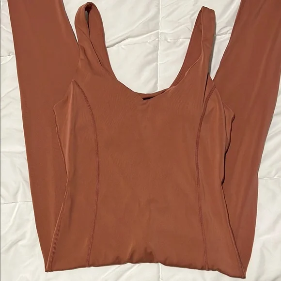 Terracotta Sleeveless Bodysuit S - Picture 2 of 4